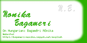 monika bagameri business card